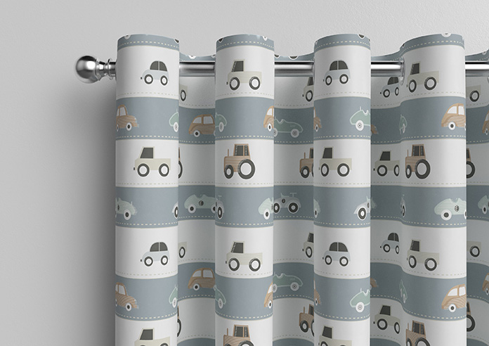 Brum Brum, Blues - Made to Measure Curtains - Image 12
